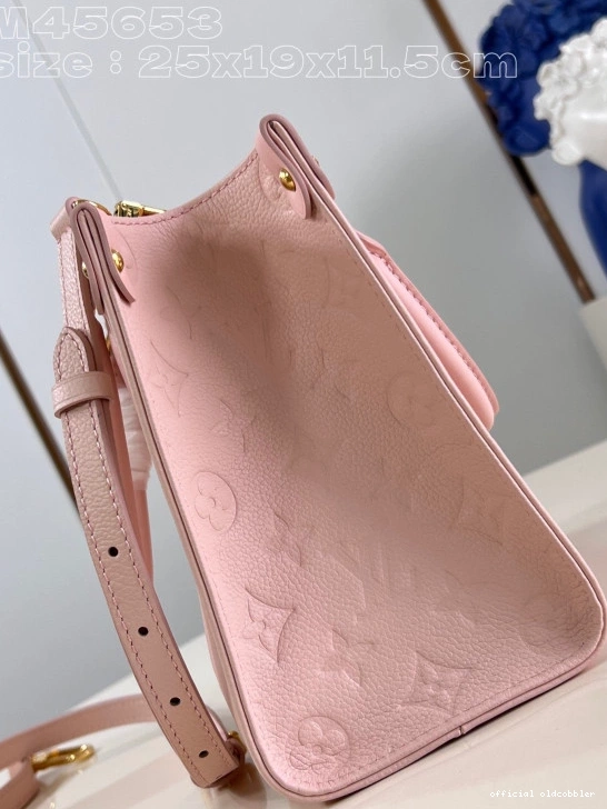 Official oldcobbler VUITTON ONTHEGO PM-25*19*11.5cm LOUIS 0818